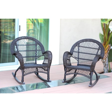 Propation W00208-R-2 Espresso Wicker Rocker Chair PR1081363